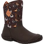 Muck Boot Muckster Ii Mid Short Boots Dark Brown/Chicken Print Size 11 M