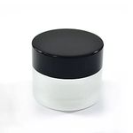 Jarbazaar [ Wholesale Set Of 24 Pc ] 15 Gram Frosted Glass Empty Jar For Lipbalm, Lip Scrub, Beauty, Cream, Blends, Skin Care, Hair Care, Travel, Toners, Cosmetic & Diy