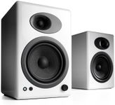 Audioengine A5+ Desktop Speakers - 150W Classic Powered Stereo Monitor Bookshelf Speakers - Home Music System 24-Bit Dac - Remote Control - Cables Included - Wired (White)