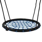 24" Disc Giant Nest Web Net Tree Swing Monkey Rope Hanging Swing Seat Sets Heavy Duty for Garden Backyard Outdoor for Kids Children Adult by Hi Suyi