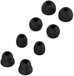 Replacement Eartips Silicone Earbuds Buds Set for Beats Powerbeats Pro Wireless Earphone Headphones (Black/4 Pairs)