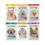 Jerhigh Real Stick Chicken Food with Spinach, Blueberry, Carrot, Strawberry, Milky, Banana Flavor Combo Set for Dogs Treat All Life Stages (Pack of 6 x 70G) by DogsNCats