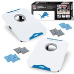 Wild Sports NFL Detroit Lions Pro Football All-Weather Cornhole Set - Travel Bean Bag Toss Set Includes 8 Bean Bags