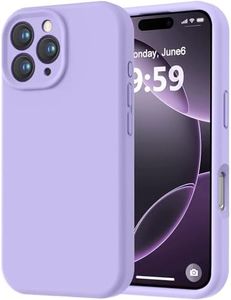 LOVE 3000 Designed for iPhone 16 Pro Case, Premium Silicone with [Soft Anti-Scratch Microfiber Lining] Shockproof Protective Phone Case for Men Women Girls 6.3", Light Purple