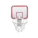 Silfrae Basketball Trash Can Game Wall Hanging Basketball Basket Fun Game for Office, Living Room and Bed Room (White Clip)