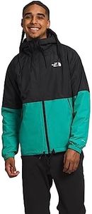 The North Face Men's Antora Rain Hoodie, TNF Black/Lichen Teal, X-Large