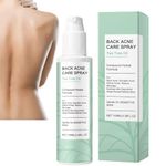 100ml Tea Tree Back Acne Treatment Spray,Acid Acne Spot Spray for Back&Shoulder,Bacne Spray Soothes&Moisturizes Skin,Effective Cleansing,Refreshing Non-Greasy Formula,Long-Lasting Care for Women
