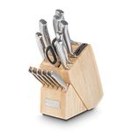 Cuisinart SSC-15HHC 15pc Vintage Collection Hand Hammered Stainless Steel Knife Block Set, Silver