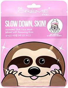 The Crème Shop - Up, Skin Animal face sheet mask/Animated Korean face sheet mask (Sloth)