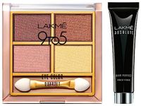 Lakmé Absolute Blur Perfect Makeup Primer, 30g And Lakmé 9 to 5 Eye Color Quartet Eye Shadow, Desert Rose, 7g