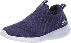 Skechers Girls Ultra Flex-Metamorphic Nvlv Sneaker - 1 Kids UK (2 Us) (81546L), Blue