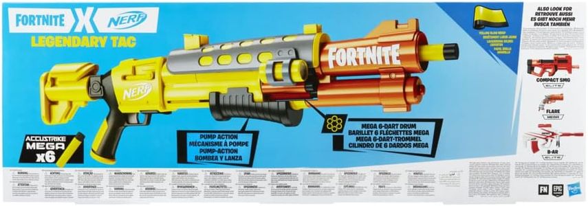 Nerf Fortnite Legendary TAC Blaster Toy – Foam Dart Gun