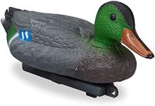 Relaxdays Pond Duck, Swimming Drake, Decoy Duck, Plastic & weatherproof, Water Feature Decoration, Garden, Multi-Colour