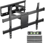 suptek TV Wall Bracket for Most 32”-84” Flat/Curved TVs, Tilt Swivel TV Wall Mount Holds up to 60kg, Full Motion TV Bracket for Wall fits 12”/16” Wood Studs, Max VESA 600x400mm(MA01A)