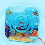 MFH Magnetic Maze Puzzle Game || Maze Puzzle Board Game for Kids || Magnetic Pen Driving Bead Maze Jigsaws Puzzle Board (Pack of 1) (Square Maze Puzzle)