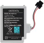 OSTENT 3.7V 1500mAh Li-ion Polymer Lithium Ion Rechargeable Battery Pack Replacement for Nintendo Wii U Gamepad