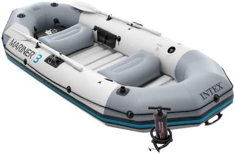 Intex Mariner 3 Inflatable Dinghy 3 Man Boat with Aluminium Oars and Pump