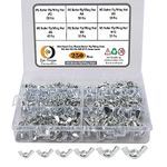 Epi-Torque 250 Pcs 6 Sizes Butterfly Wing Nuts Assortment Kit, M3 M4 M5 M6 M8 M10 Sizes Zinc Plated Wing Nuts Fasteners