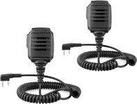 Retevis Walkie Talkie Speaker Mic,IP54 Waterproof Shoulder Speaker Microphone Compatible with Baofeng UV-5R RT22 H-777 RT27 RT68 RT-5R RT17 RT19 Two Way Radios (2 Pack)