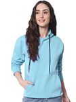 Fflirtygo Womens Fleece Sweatshirt Hoodie � Turquoise