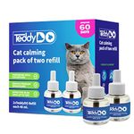 TeddyDo Calming Diffuser Refill for Cats | Pack of Two| 60 Days Kit | Reduce Spraying, Scratching and Other Problematic Behaviors | Calming and Relaxing Effect | 2x48 ml |