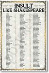 Insult Like Shakespeare - NEW Humor Poster - Poster Envy - 12in x 18 inch