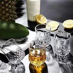 Mirakii Designer Shot Glasses for Brandy Vodka and Tequila Shot 35 ml Set of 6 (Mirakii-163)