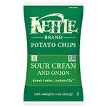 Kettle Brand Potato Chips, Sour Cream and Onion, 5-Ounce Bags (Pack of 15)