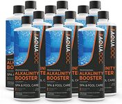 AquaDoc Total Alkalinity Increaser for Hot Tub to Keep Alkalinity Up for Spas - Alkalinity Booster Chemical for Hot Tub & Spa pH Balance - Get Fresh Water pH Balance & Bring Alkalinity Up - 12 Pack