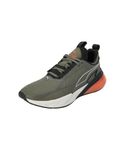 Puma Unisex-Adult X-Cell Action Olive-Flame Flicker-Black Running Shoe - 5 UK (37830120)