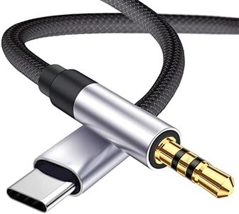 T Tersely USB C to 3.5mm Aux Cable for Samsung S23/S22/Fold/Flip, for iPhone 15 Pro Max/Pro/Plus, Type C Headphone Adapter Car Stereo Audio Speaker Jack Cord for iPad Pro Air, for Google Pixel 8 7,etc