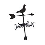 CALANDIS® Wrought Iron Weathervane Wind Direction Measuring Instrument for Garden Lawn Pigeon'