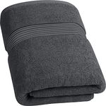 Utopia Towels 700 GSM Premium Cotton Extra Large Bath Towel (35 x 70 Inches) Soft Luxury Bath Sheet - Grey