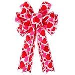 Valentine's Day Bows, Large Red Hea