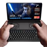 GPD WIN Mini 2024 handheld gaming PC, AMD Ryzen 7 8840U, 8C/16T up to 5.1GHz, Radeon 780M GPU, 32GB LPDDR5 RAM, 1TB NVMe SSD, 7” 1080p 120Hz touchscreen, Wi-Fi 6