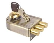 Europa 8123AB Door Lock (Antique Brass, 20 mm)