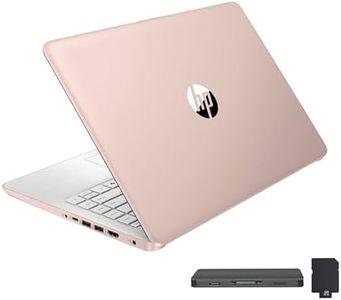 HP Stream 14" HD BrightView Laptop, Intel Celeron N150, 8GB RAM, 288GB Storage (128GB eMMC + 160GB Docking Station Set), Intel UHD Graphics, 720p Webcam, Wi-Fi, 1 Year Office 365, Win 11 S, Gold