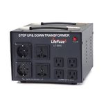 LiteFuze 5000 Watt Step Up/Down Voltage Converter Transformer – Heavy-Duty 110V to 220V & 220V to 110V Power Converter with Circuit Breaker Protection & Metal Housing for Home and Industrial Use