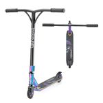 Xootz Stunt Pro Street Scooter, Freestyle Trick Scooter with Steel Y Bar, Aluminium Deck, ABEC-7 Bearings, Rubber Grips, for Kids & Teens, Grey