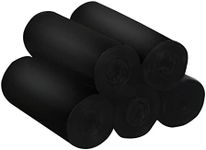 Feisco 2 Gallon Strong Black Trash bag Garbage Bag Bin Liner,150 Counts for Home,Office,Car