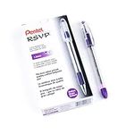 Pentel R.S.V.P. Ballpoint Pen, 1.0mm Bold Point, Violet Ink, Box of 12