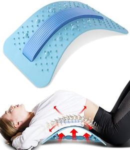 Yetulike Back Stretcher Lumbar Back Cracker with Magnet Back Massager for Lower Back Pain Relief Upgraded Multi-Level Back Support Stretcher Spinal Board Device for Herniated Disc, Sciatica, Scoliosis