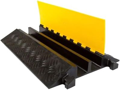 Guardian 2-Channel Cable Protector Cover Electric Wire Hose up to 3.25" Outside Diameter Hinged Lid 10,000 lb. Per Axle Capacity
