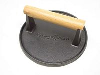 Vintage Gourmet Cast Iron Steak Burger Press (Round)