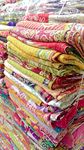 Mycrafts Indian Wholesale Kantha Quilt Lot 5 PCs Tribal Kantha Quilt Vintage Handmade Blanket Patch Kantha Throw Hippie Bohemian Old Saree Made Kantha Rally Twin