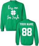 Tee Miracle Custom Jerseys St Patrick's Day Sweaters - Saint Pattys Sweatshirts Irish Outfits