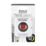 Nite Ize Steelie Magnetic Phone Socket Plus - Dashboard Phone Mount Socket with Strong Magnet - Phone Holder Accessory Compatible with Steelie Phone Mounting Systems - Grey