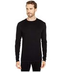 Smartwool Men's Classic Thermal Merino Base Layer Crew, Black, Medium