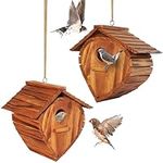 Set of 2 MIXUMON Bird Houses for Ou