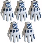 5 Scotland Logo 100% Cabretta Leather Golf Gloves (Large, left)